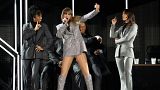 Taylor Swift, centre, performs during the opener of her Eras tour on Friday, 17 March 2023, at State Farm Stadium in Glendale, Arizona.