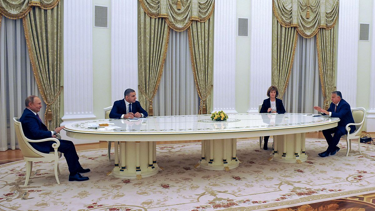 Putyin-Orbán találkozó a Kremlben a háború előtt