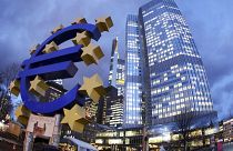 البنك المركزي الأوروبي في فرانكفورت، ألمانيا.
