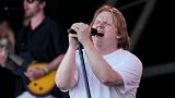 Lewis Capaldi performs during the Glastonbury Festival in Worthy Farm, Somerset, England, Saturday, June 24, 2023.