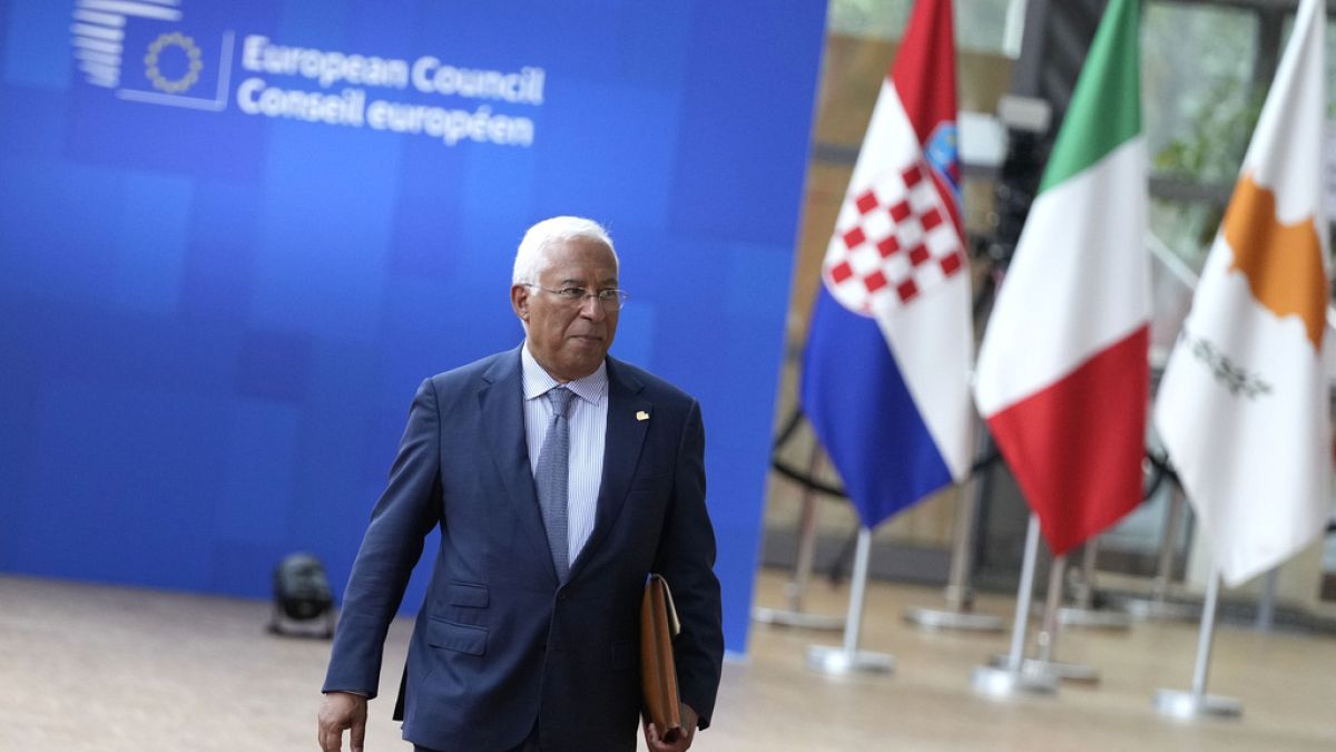 António Costa à chegada ao Conselho Europeu