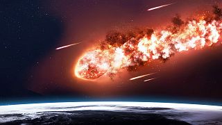 An asteroid nearly hitting Earth