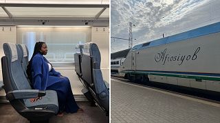 My journey from Tashkent to Samarkand was completed in just two hours on the Afrosiyob high-speed train.