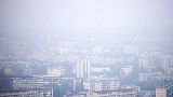 Vista de Skopje, na Macedónia, uma das cidades mais poluídas da Europa.