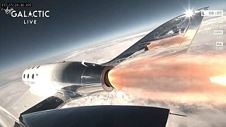 Primer vuelo comercial de Virgin ha llegado al espacio.