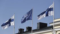 Σημαίες της Φινλανδίας και του ΝΑΤΟ