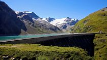 The Mooserboden water reservoir of Austrian hydropower producer Verbund near Kaprun, Austria.