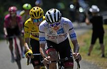Йонас Вингегор и Тадей Погачар на "Тур-де-Франс"-2022