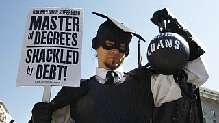 Διαμαρτυρία κατά του βάρους των φοιτητικών χρεών- εικόνα αρχείου