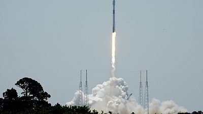 Euclides descola de Cabo Canaveral, EUA, a bordo de um Falcon 9 da SpaceX