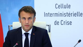 Le président français Emmanuel Macron au ministère de l'Intérieur à Paris, vendredi 30 juin 2023.