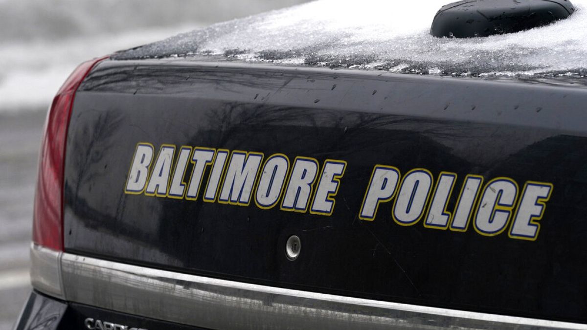File picture of a Baltimore Police Department vehicle in the United States. 