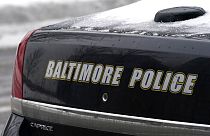 Une voiture de police à Baltimore aux Etats-Unis