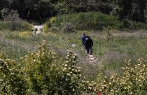  Fransa'nın kuzeyindeki Loon-Plage'de bulunan göçmenler