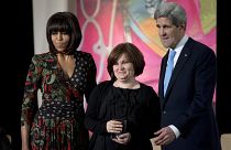 Вручение Елене Милашиной Международной женской премии за отвагу в США. 2013 год