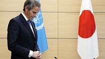 Rafael Mariano Grossi, Director General of the International Atomic Energy Agency, waits to meet Japanese Prime Minister Fumio Kishida.