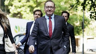 Kevin Spacey arrives at Southwark Crown Court where he is accused of sexual offenses against four men in Britain - 3 July 2023, London.