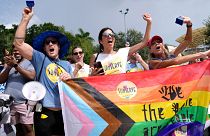 تظاهرات به نفع دگرباشان جنسی در فلوریدای آمریکا، جولای ۲۰۲۳