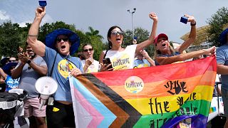 تظاهرات به نفع دگرباشان جنسی در فلوریدای آمریکا، جولای ۲۰۲۳