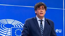 MEP Carles Puigdemont has contested the waiver of his immunity. MEP Carles Puigdemont has contested the waiver of his immunity.