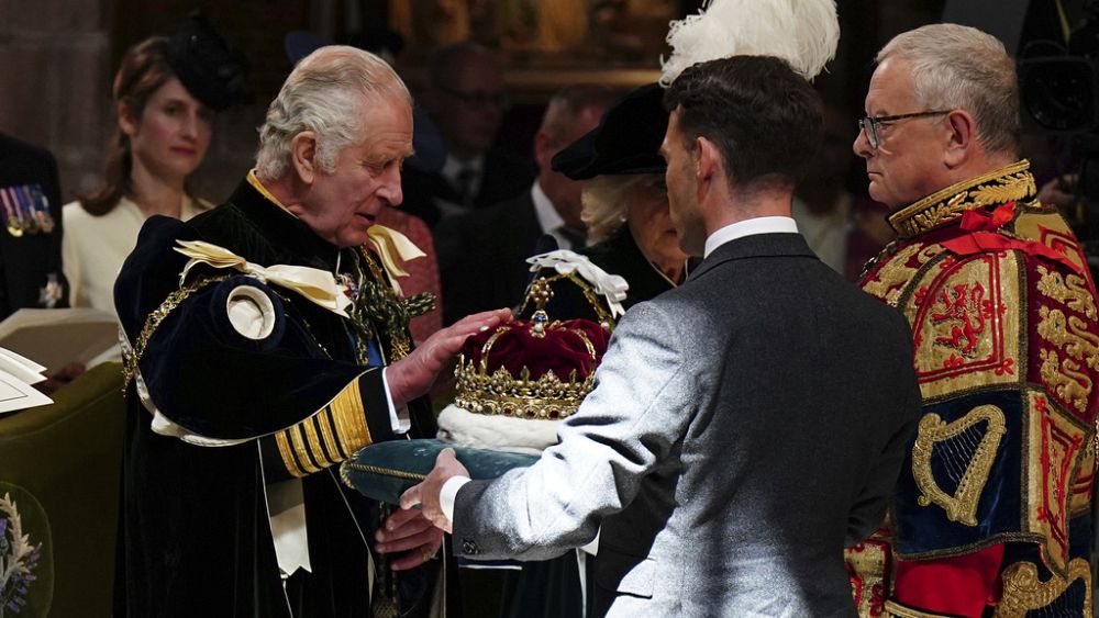 King Charles III given Scottish crown jewels