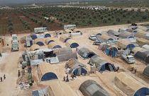 Cidade de tendas no noroeste da Síria