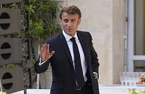 French President Emmanuel Macron at the Elysee palace in Paris, 30 June 2023