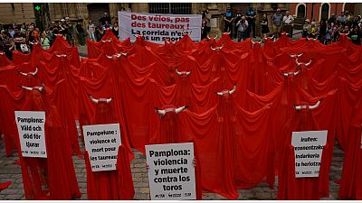 احتجاجات على مصارعة الثيران في إسبانيا