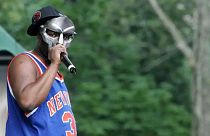 MF DOOM's cause of death has been revealed - here pictured at a benefit concert for the Rhino Foundation in New York - June 2005