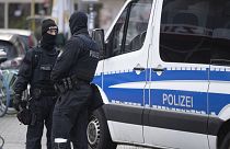 Német rendőrök bevetés közben. Fotónk illusztráció