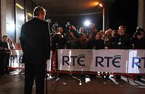 Debate night at RTE Studios in Dublin.