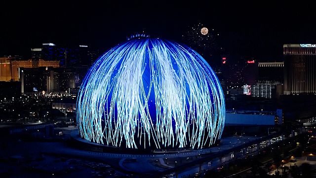 Video. World's biggest LED sphere lights up Las Vegas July 4th ...