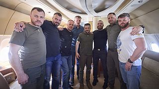 Five commanders of the defence of the Azovstal steel plant, a gruelling months-long siege early in the war, were returning from Turkey on with Zelenskyy. 8 July, 2023