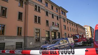 La casa di riposo di Milano dove è avvenuto l'incendio. (7.7.2023)