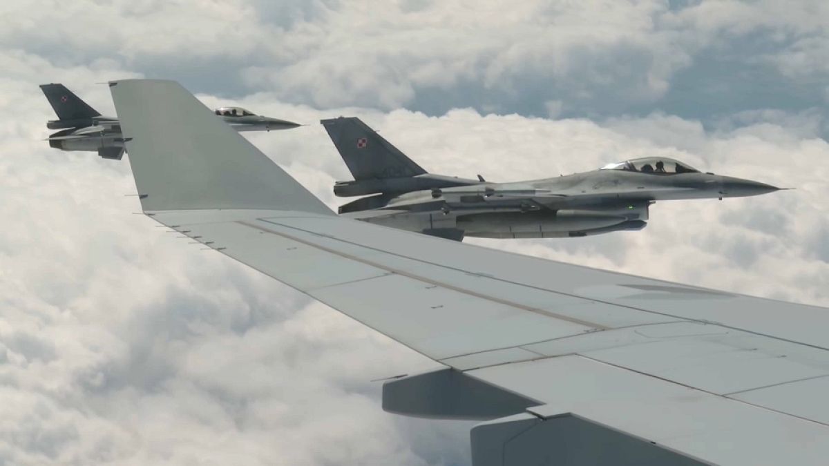 NATO Aircraft on training mission 