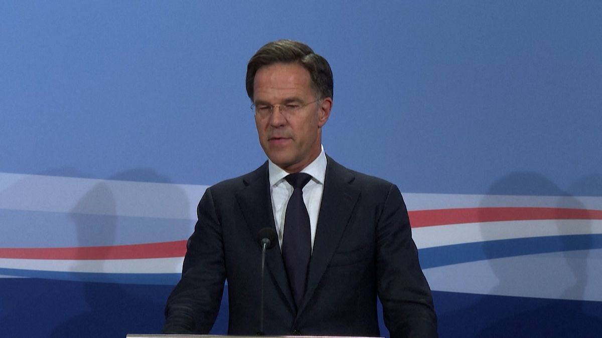 El primer ministro saliente, Mark Rutte.