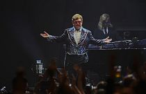 Sir Elton John a stockholmi arénában 2023. július 8-án