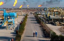 عکس آرشیوی از تاسیسات گازی عراق در نزدیکی بصره