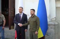 Presidentes da Polónia e da Ucrânia