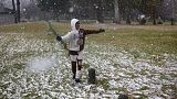 Joanesburgo surpreendida pela neve