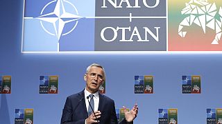 Jens Stoltenberg, secrétaire général de l'OTAN, Vilnius, Lituanie, 10/07/2023