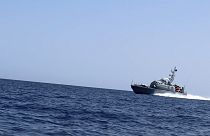 A líbiai parti őrség egyik járőrhajója