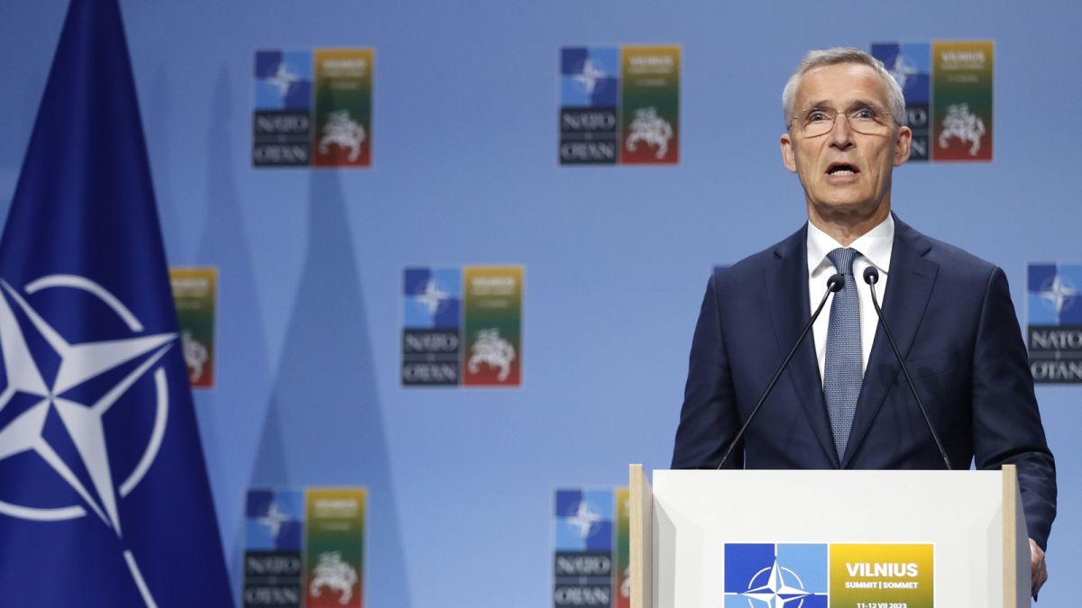 A NATO főtitkárának sajtótájékoztatója a vilniusi csúcson