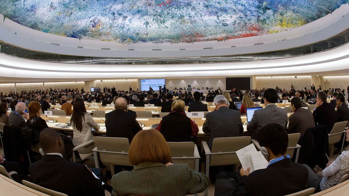 شورای حقوق بشر در مقر اروپایی سازمان ملل متحد در ژنو، سوئیس