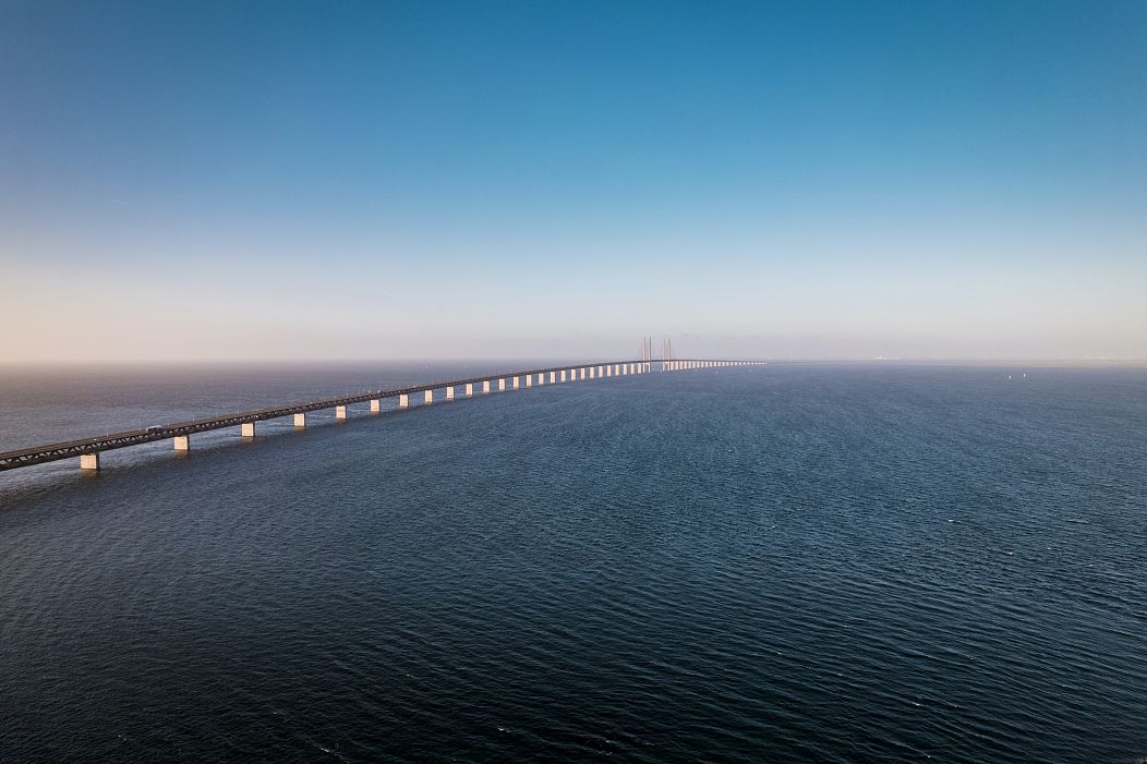 Øresund Bridge spans nearly 5 miles from Copenhagen to Malmö