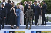 Ο πρόεδρος της Ουκρανίας Βολοντίμιρ Ζελένσκι στη Σύνοδο του ΝΑΤΟ στο Βίλνιους της Λιθουανίας