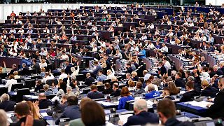 Az Európai Parlament képviselői szavaznak