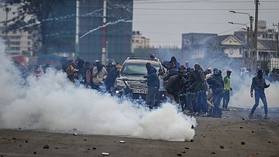 Police fire tear gas at banned demonstrators in Kenya