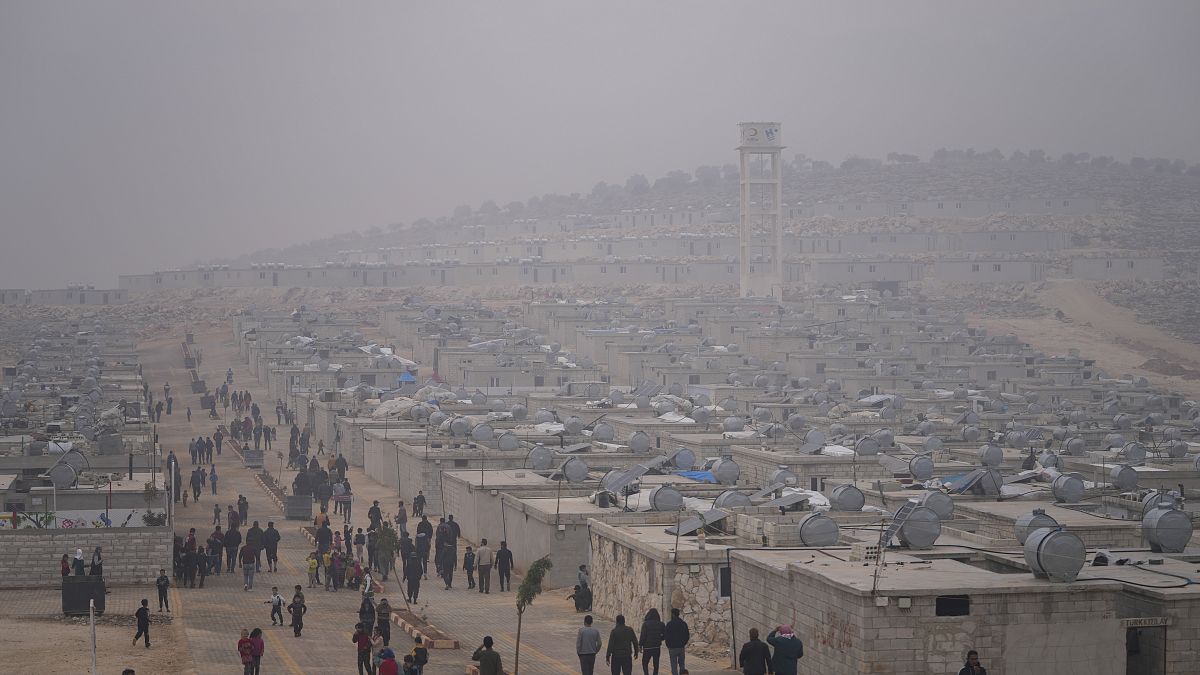 مخيمات اللاجئين بإدلب شمال سوريا