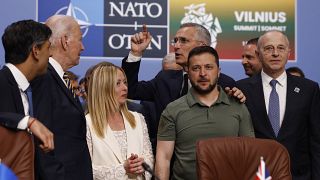  اجتماع حلف شمال الأطلسي - المجلس الأوكراني خلال قمة الناتو في فيلنيوس في 12 يوليو 2023.